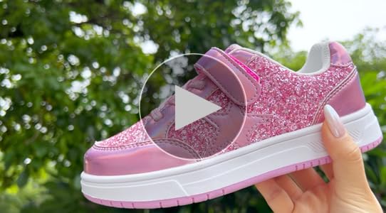 Amazon.com | LUCKY STEP Kid's Glitter Walking Shoes Shiny